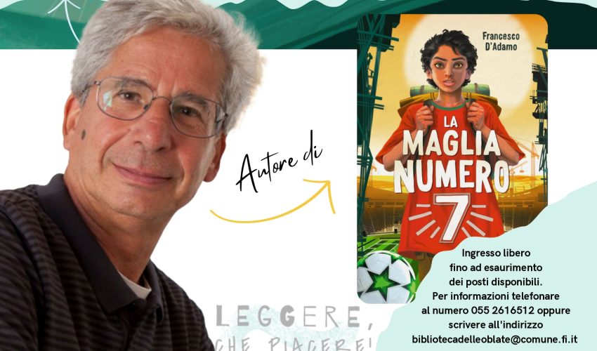 Venerdì 13 marzo ore 16 – Francesco D’Adamo alla Biblioteca delle Oblate